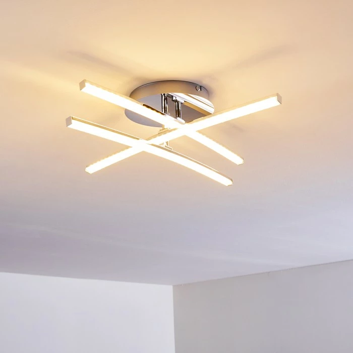 Hofstein Pfyn Deckenleuchte LED Chrom, 3-flammig 3 Hofstein Pfyn Deckenleuchte LED Chrom, 3-flammig – Bild 3