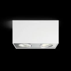 Philips Leuchten Philips Box Deckenleuchte LED Weiß, 2-flammig