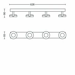 Philips Leuchten Philips Clockwork Deckenleuchte LED Wei&szlig;, 4-flammig -LED Leuchten Verkäufe philips clockwork deckenleuchte 531743116 2