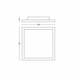 Philips Leuchten Philips Hue White Amb. Aurelle Deckenpanel LED Weiß, 1-flammig