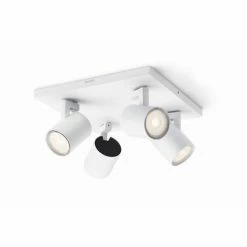 Philips Leuchten Philips Runner Deckenleuchte LED Weiß, 4-flammig