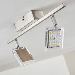 Hofstein Piney Deckenleuchte LED Nickel-Matt, 2-flammig -LED Leuchten Verkäufe piney deckenleuchte h3157084 do1 14