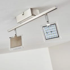 Hofstein Piney Deckenleuchte LED Nickel-Matt, 2-flammig -LED Leuchten Verkäufe piney deckenleuchte h3157084 do1 17