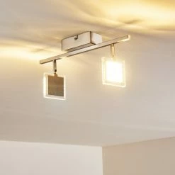 Hofstein Piney Deckenleuchte LED Nickel-Matt, 2-flammig -LED Leuchten Verkäufe piney deckenleuchte h3157084 do1 9