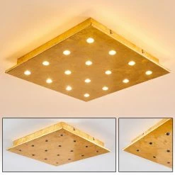 Hofstein Pionnat Deckenleuchte LED Gold, 16-flammig