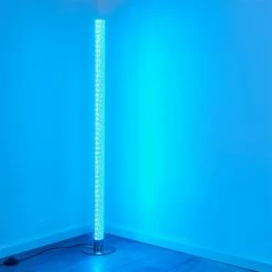 Hofstein Pipe RGB Stehlampe LED Nickel-Matt, 1-flammig, Fernbedienung, Farbwechsler -LED Leuchten Verkäufe pipe rgb stehlampe h3266038 do4 23