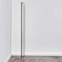 Hofstein Pipe RGB Stehlampe LED Nickel-Matt, 1-flammig, Fernbedienung, Farbwechsler -LED Leuchten Verkäufe pipe rgb stehlampe h3266038 do4 25