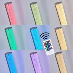 Hofstein Pipe RGB Stehlampe LED Nickel-Matt, 1-flammig, Fernbedienung, Farbwechsler -LED Leuchten Verkäufe pipe rgb stehlampe h3266038 do4 5