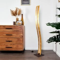 Hofstein Pitasch Stehleuchte LED Gold, 1-flammig -LED Leuchten Verkäufe pitasch stehleuchte h3380789 5