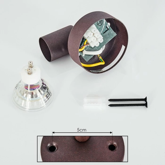 Hofstein Planes Deckenleuchte LED Rostfarben, 1-flammig 5 Hofstein Planes Deckenleuchte LED Rostfarben, 1-flammig – Bild 5