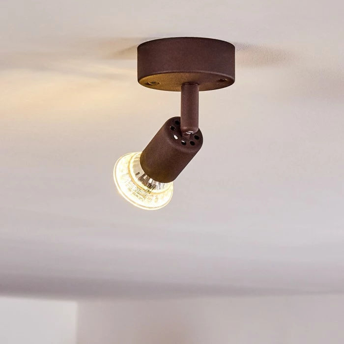 Hofstein Planes Deckenleuchte LED Rostfarben, 1-flammig 7 Hofstein Planes Deckenleuchte LED Rostfarben, 1-flammig – Bild 7