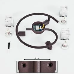 Hofstein Planes Deckenleuchte LED Rostfarben, 3-flammig -LED Leuchten Verkäufe planes deckenleuchte h3396537 4