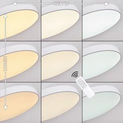 Hofstein Plovdiv Deckenleuchte LED Weiß, 1-flammig, Fernbedienung -LED Leuchten Verkäufe plovdiv deckenleuchte h3334805 2