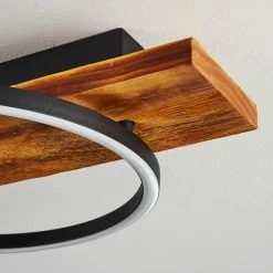 Hofstein Pompu Deckenleuchte LED Schwarz, Holz dunkel, 3-flammig -LED Leuchten Verkäufe pompu deckenleuchte h3392294 2