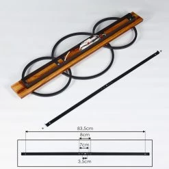 Hofstein Pompu Deckenleuchte LED Schwarz, Holz dunkel, 3-flammig -LED Leuchten Verkäufe pompu deckenleuchte h3392294 4