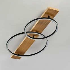 Hofstein Pompu Deckenleuchte LED Schwarz, Holz hell, 2-flammig 18 Hofstein Pompu Deckenleuchte LED Schwarz, Holz hell, 2-flammig -LED Leuchten Verkäufe pompu deckenleuchte h3392331 7