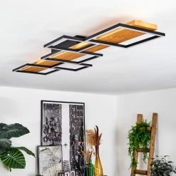 Hofstein Pompu Deckenleuchte LED Schwarz, Naturfarben, 1-flammig 16 Hofstein Pompu Deckenleuchte LED Schwarz, Naturfarben, 1-flammig -LED Leuchten Verkäufe pompu deckenleuchte h3619018 4