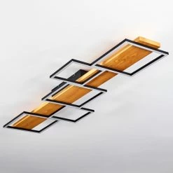 Hofstein Pompu Deckenleuchte LED Schwarz, Naturfarben, 1-flammig 19 Hofstein Pompu Deckenleuchte LED Schwarz, Naturfarben, 1-flammig -LED Leuchten Verkäufe pompu deckenleuchte h3619018 7