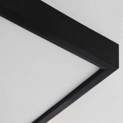 Hofstein Pontchardon Deckenpanel LED Schwarz, Naturfarben, 1-flammig -LED Leuchten Verkäufe pontchardon deckenpanel h3651537 2