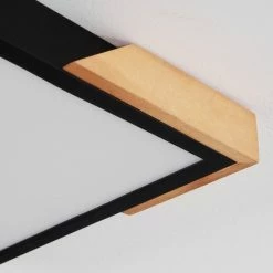 Hofstein Pontchardon Deckenpanel LED Schwarz, Naturfarben, 1-flammig -LED Leuchten Verkäufe pontchardon deckenpanel h3651537 5