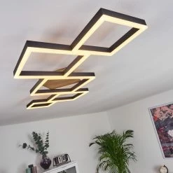 Hofstein Pourao Deckenleuchte LED Schwarz, Weiß, Holz dunkel, 1-flammig, Fernbedienung 18 Hofstein Pourao Deckenleuchte LED Schwarz, Weiß, Holz dunkel, 1-flammig, Fernbedienung -LED Leuchten Verkäufe pourao deckenleuchte h3418185 8