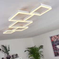 Hofstein Pourao Deckenleuchte LED Weiß, 1-flammig, Fernbedienung -LED Leuchten Verkäufe pourao deckenleuchte h3418208 8