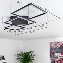 Hofstein Pourao Deckenleuchte LED Weiß, 1-flammig -LED Leuchten Verkäufe pourao deckenleuchte h3418284 3