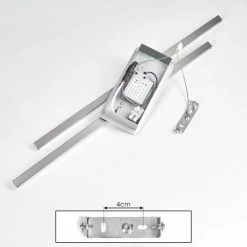 Hofstein Powassan Deckenleuchte LED Chrom, 2-flammig -LED Leuchten Verkäufe powassan deckenleuchte h3009253 4