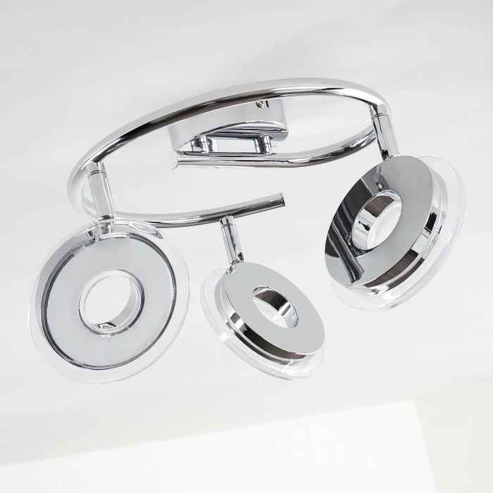 Hofstein Prag Deckenspot LED Chrom, 3-flammig 15 Hofstein Prag Deckenspot LED Chrom, 3-flammig – Bild 15