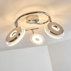 Hofstein Prag Deckenspot LED Chrom, 3-flammig 38 Hofstein Prag Deckenspot LED Chrom, 3-flammig -LED Leuchten Verkäufe prag deckenspot h166674 16