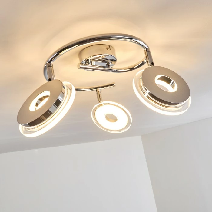 Hofstein Prag Deckenspot LED Chrom, 3-flammig 17 Hofstein Prag Deckenspot LED Chrom, 3-flammig – Bild 17