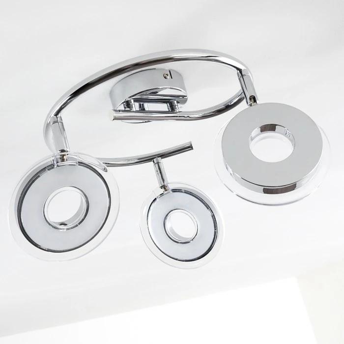 Hofstein Prag Deckenspot LED Chrom, 3-flammig 21 Hofstein Prag Deckenspot LED Chrom, 3-flammig – Bild 21