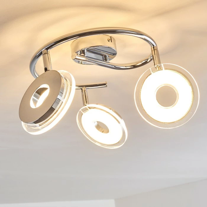 Hofstein Prag Deckenspot LED Chrom, 3-flammig 9 Hofstein Prag Deckenspot LED Chrom, 3-flammig – Bild 9