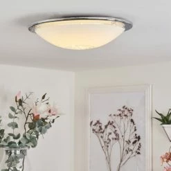 Hofstein Pratteln Deckenleuchte LED Chrom, 1-flammig