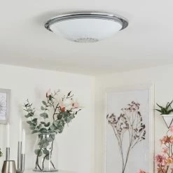 Hofstein Pratteln Deckenleuchte LED Chrom, 1-flammig -LED Leuchten Verkäufe pratteln deckenleuchte h3550816 4