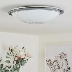 Hofstein Pratteln Deckenleuchte LED Chrom, 1-flammig -LED Leuchten Verkäufe pratteln deckenleuchte h3550816 9