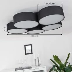 Hofstein Purus Deckenleuchte LED Schwarz, 1-flammig 13 Hofstein Purus Deckenleuchte LED Schwarz, 1-flammig -LED Leuchten Verkäufe purus deckenleuchte h3437490 3