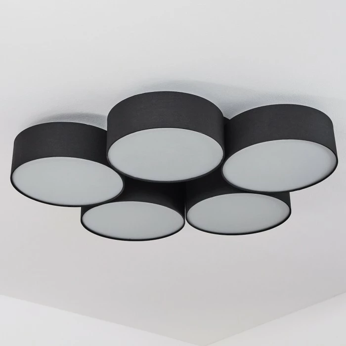 Hofstein Purus Deckenleuchte LED Schwarz, 1-flammig 8 Hofstein Purus Deckenleuchte LED Schwarz, 1-flammig – Bild 8