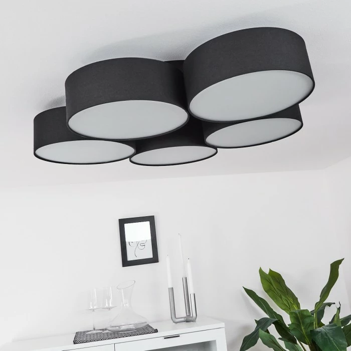 Hofstein Purus Deckenleuchte LED Schwarz, 1-flammig 10 Hofstein Purus Deckenleuchte LED Schwarz, 1-flammig – Bild 10