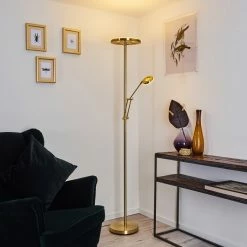 Hofstein Rabeja Deckenfluter LED Messing, Gold, 2-flammig 19 Hofstein Rabeja Deckenfluter LED Messing, Gold, 2-flammig -LED Leuchten Verkäufe rabeja deckenfluter h3391044 7