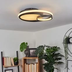 Hofstein Rafz Deckenleuchte LED Schwarz, 1-flammig 16 Hofstein Rafz Deckenleuchte LED Schwarz, 1-flammig -LED Leuchten Verkäufe rafz deckenleuchte h3550830 6