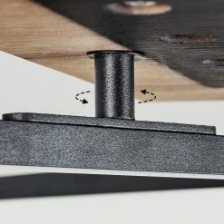 Hofstein Ramilos Deckenleuchte LED Schwarz, Naturfarben, 1-flammig -LED Leuchten Verkäufe ramilos deckenleuchte h3583449 5