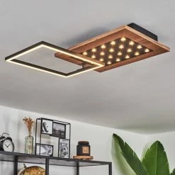 Hofstein Ramilos Deckenleuchte LED Schwarz, Naturfarben, 1-flammig -LED Leuchten Verkäufe ramilos deckenleuchte h3583449 6