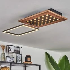 Hofstein Ramilos Deckenleuchte LED Schwarz, Naturfarben, 1-flammig -LED Leuchten Verkäufe ramilos deckenleuchte h3583449 8