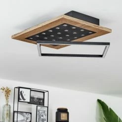 Hofstein Ramilos Deckenleuchte LED Schwarz, Naturfarben, 1-flammig -LED Leuchten Verkäufe ramilos deckenleuchte h3583449 9