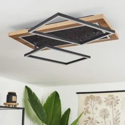 Hofstein Ramilos Deckenleuchte LED Schwarz, Naturfarben, 1-flammig -LED Leuchten Verkäufe ramilos deckenleuchte h3583470 4