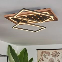 Hofstein Ramilos Deckenleuchte LED Schwarz, Naturfarben, 1-flammig -LED Leuchten Verkäufe ramilos deckenleuchte h3583470 6