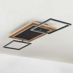 Hofstein Ramilos Deckenleuchte LED Schwarz, Naturfarben, 1-flammig -LED Leuchten Verkäufe ramilos deckenleuchte h3583470 7