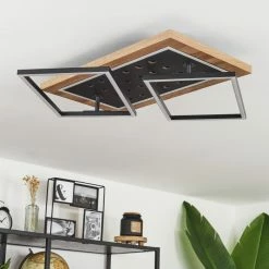 Hofstein Ramilos Deckenleuchte LED Schwarz, Naturfarben, 1-flammig -LED Leuchten Verkäufe ramilos deckenleuchte h3583470 9