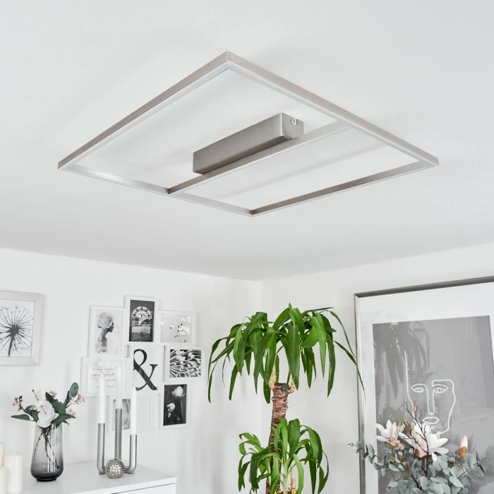 Hofstein Rauma Deckenleuchte LED Nickel-Matt, 1-flammig 5 Hofstein Rauma Deckenleuchte LED Nickel-Matt, 1-flammig – Bild 5